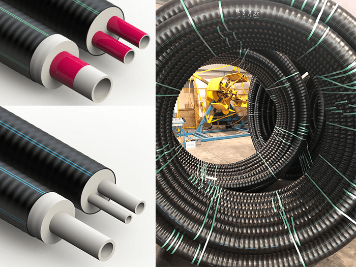 UK Stock pre insulated pipes